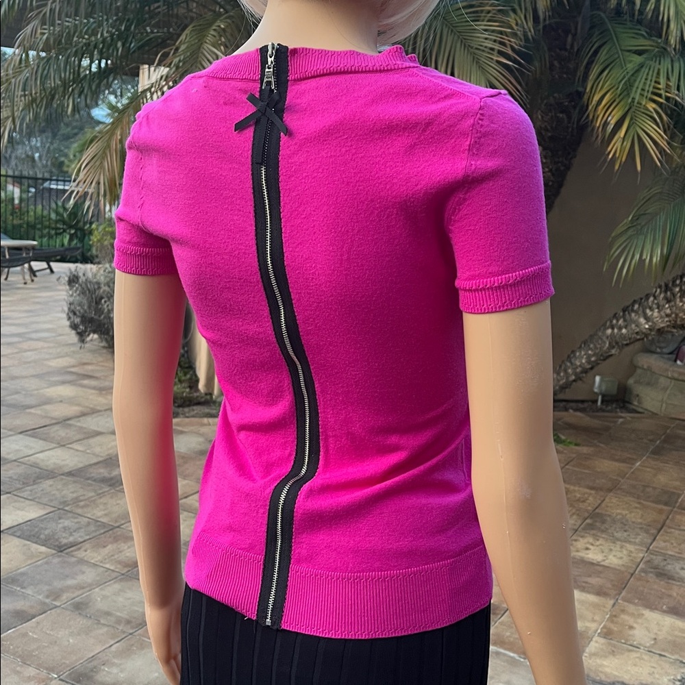 Milly Fuchsia Knit Top